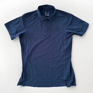 Arc’teryx Polo Shirt Mens Small Blue Captive Performance Hiking Outdoor Casual
